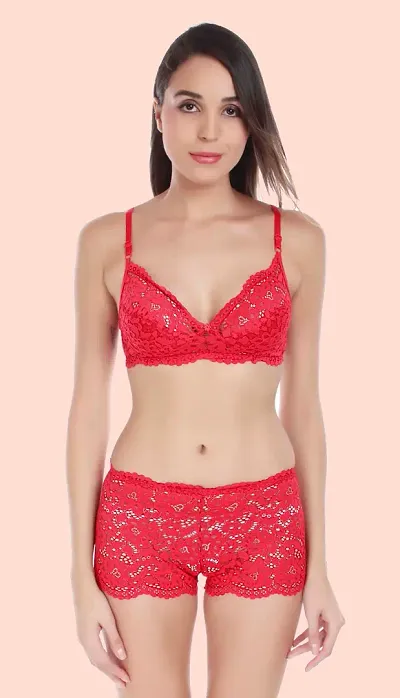 Fashion Comfortz Women's Bra Panty Set