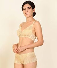 Women Cotton Bra Panty Set for Lingerie Set  ( Pack of 1 )-thumb2