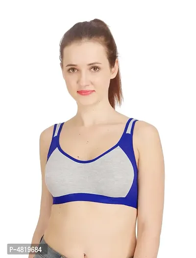 Women Cotton Non Padded Non-Wired Bra ( Pack of 1 ) ( Color : Blue ) ( Size : 30 )