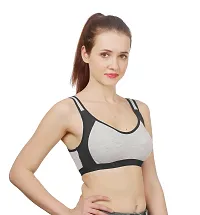 Women Cotton Non Padded Non-Wired Bra ( Pack of 3 ) ( Color : Black,Maroon,Pink ) ( Size : 30 )-thumb1