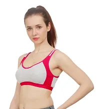 Women Cotton Non Padded Non-Wired Bra ( Pack of 3 ) ( Color : Pink,Maroon,Purple ) ( Size : 30 )-thumb2