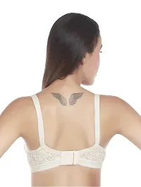 Women's Cotton Non Wired Full Coverage T-Shirt Bra|Shaper Bra|Push up Bra |Teenage Bra|Regular Use Bra|Comfortable Bra|Free Bra Hook Extender|-thumb3