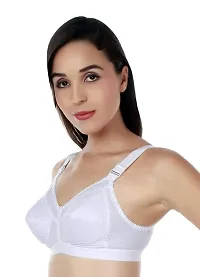 Women's Cotton Non Wired Full Coverage T-Shirt Bra|Shaper Bra|Push up Bra |Teenage Bra|Regular Use Bra|Comfortable Bra|Free Bra Hook Extender|-thumb2