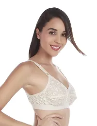 Women's Cotton Non Wired Full Coverage T-Shirt Bra|Shaper Bra|Push up Bra |Teenage Bra|Regular Use Bra|Comfortable Bra|Free Bra Hook Extender|-thumb1