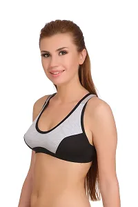 (JJocky_Black_30)Womenrsquo;s Cotton Lycra Blend Sports Bra, Regular Everyday Bra|Full Coverage Bra|Yoga Fitness Bra Exercise Gym Bra No Padded Sports Bra-thumb2