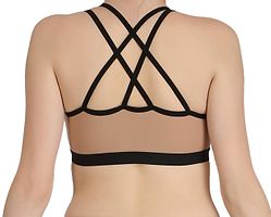 (DD  Bra Brown_30B)Womenrsquo;s Cotton Lycra Blend Sports Bra, Regular Everyday Bra|Full Coverage Bra|Yoga Fitness Bra Exercise Gym Bra No Padded Sports Bra-thumb3