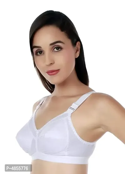 Women's Cotton Non Wired Full Coverage T-Shirt Push up Bra-thumb4