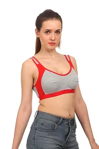 Womenrsquo;s Cotton Lycra Blend Sports Bra-thumb2