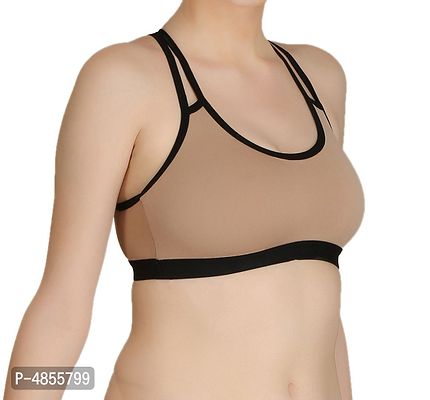 Womenrsquo;s Cotton Lycra Blend Sports Bra-thumb2