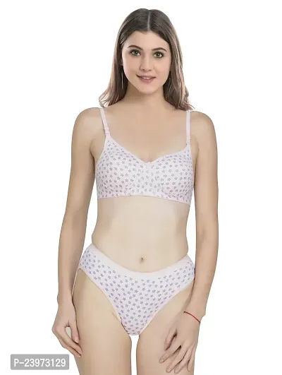 Buy Elegant Cotton Self Pattern Bras And Panty Set For Women Online In  India At Discounted Prices