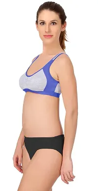 Women?s Sports Bra Panty Set for Women|Gym Bra and Panty Set|Fitness Bra Panty Set|Yoga Bra Panty Set|Everyday Bra Panty Set for Women regular Lingerie Set|E_Sany(Size is mentioned in the title of the Product)-thumb4