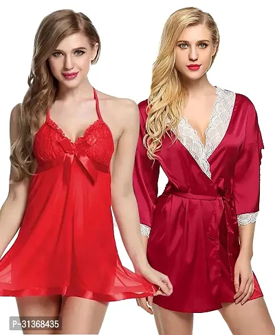 Stunning Multicolor Designed Babydoll Dress Pack of 2