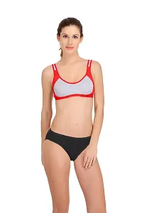 Samvar-Sports Bra Panty Set I Lingerie Set I Full Coverage Non-Padded Non-Wired Yoga,Gym,Sports Set-thumb3