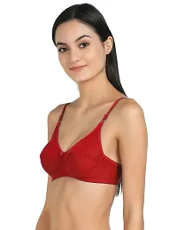 Women T-Shirt Cotton Non Padded Non-Wired Bra (Pack of 1,2,3,5,6) (Color : Multi)-thumb2