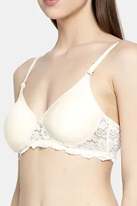 Stylish Women Cotton Padded Non-Wired Bra Pack of 1-thumb2