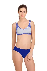 Samvar-Sports Bra Panty Set I Lingerie Set I Full Coverage Non-Padded Non-Wired Yoga,Gym,Sports Set-thumb3