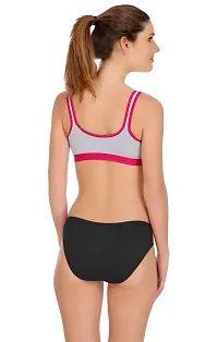 Women?s Sports Bra Panty Set for Women|Gym Bra and Panty Set|Fitness Bra Panty Set|Yoga Bra Panty Set|Everyday Bra Panty Set for Women regular Lingerie Set|E_Sany(Size is mentioned in the title of the Product)-thumb4