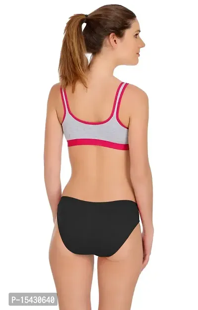 Women?s Sports Bra Panty Set for Women|Gym Bra and Panty Set|Fitness Bra Panty Set|Yoga Bra Panty Set|Everyday Bra Panty Set for Women regular Lingerie Set|E_Sany(Size is mentioned in the title of the Product)-thumb5