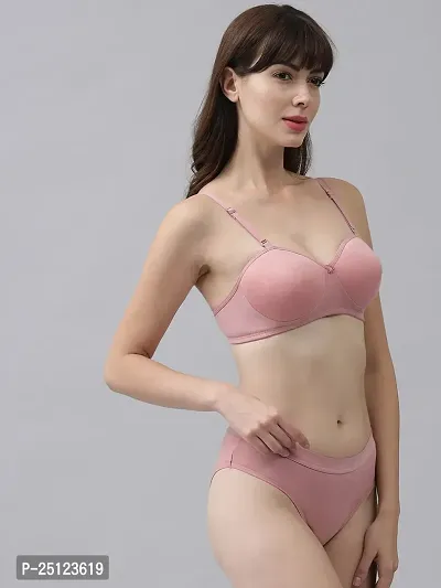 Stylish Cotton Bra And Panty Set For Women-thumb2