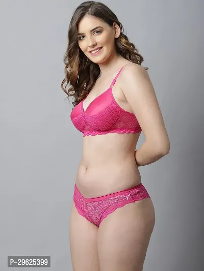 Comfortable Multicoloured Cotton Bra Panty Set for Women-thumb2