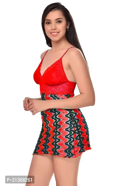 Stunning Multicolor Designed Babydoll Dress Pack of 2-thumb3