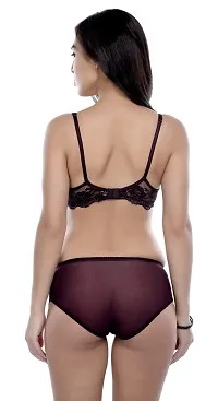 Women?s Net Bra Panty Set for Women|Lingerie Set|Bra Panty Set|Bra Panty Set for Women with Sexy|Bra Panty Set for Women Babydolls Sexy Lingerie for Honeymoon|-thumb3