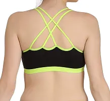 Women?s Cotton Lycra Blend Sports Bra, Regular Everyday Bra|Full Coverage Bra|Yoga Fitness Bra Exercise Gym Bra No Padded Sports Bra-thumb4