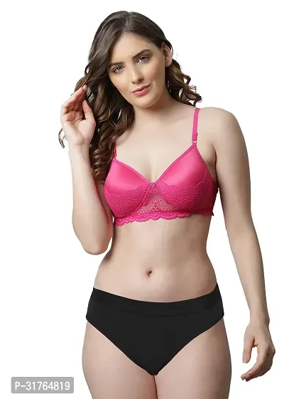 Stylish Cotton Bra and Panty for Women Pack of 1-thumb0