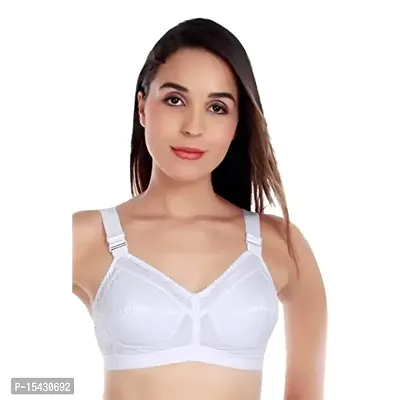 Women?s Cotton Lycra Blend Bra, Regular Everyday Bra|Full Coverage Bra|Soft and fine Quality Fabric with Solid Work-thumb0