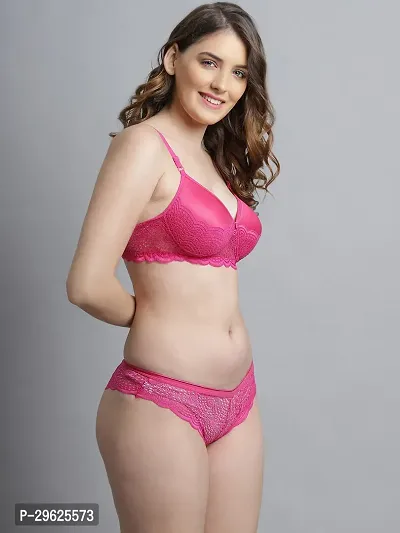 Comfortable Multicoloured Cotton Bra Panty Set for Women-thumb2