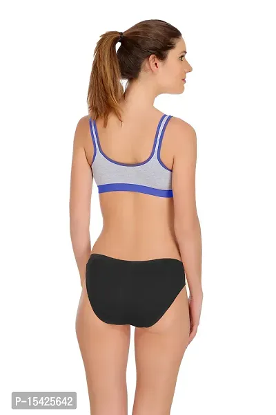 Samvar-Sports Bra Panty Set I Lingerie Set I Full Coverage Non-Padded Non-Wired Yoga,Gym,Sports Set-thumb3