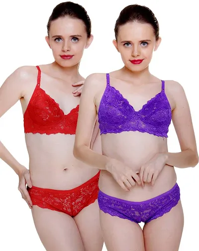 Fashion Comfortz 100% Silk Lingerie Sets