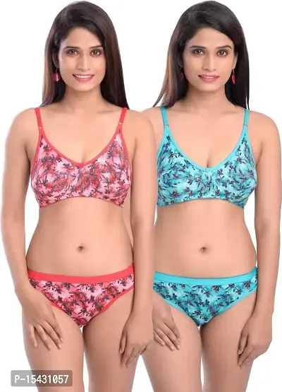 Buy Samvar Lingerie Set Cotton Bra Panties Set for Women, Bra Panty Set, Bra  Panty Set for Women, Undergarments, Lingerie Set for Women