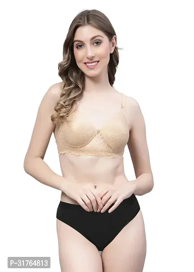 Stylish Cotton Bra and Panty for Women Pack of 1-thumb0