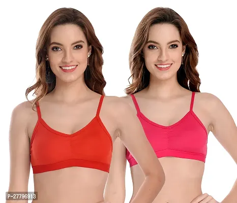 Stylish Multicoloured Cotton Solid Bras For Women