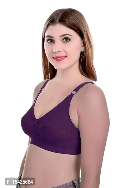 Samvar Women Cotton Non Padded Non-Wired Bra Everyday Regular Bra-thumb2