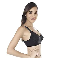 Women's Cotton Non Wired Full Coverage T-Shirt Bra|Shaper Bra|Push up Bra |Teenage Bra|Regular Use Bra|Comfortable Bra|Free Bra Hook Extender|-thumb1