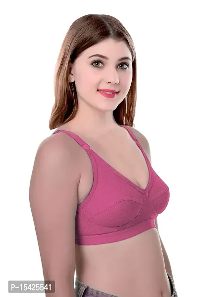 Samvar Women Cotton Non Padded Non-Wired Bra Everyday Regular Bra-thumb3