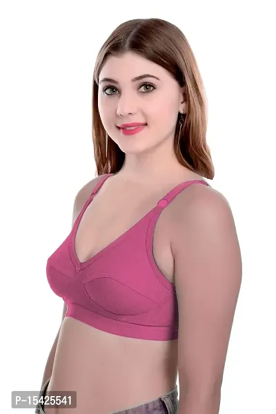 Samvar Women Cotton Non Padded Non-Wired Bra Everyday Regular Bra-thumb2