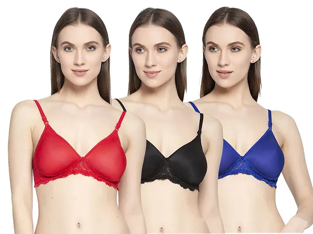 Stylish Solid Bras For Women ( Pack of 3 )