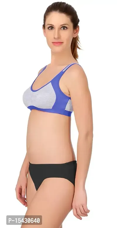 Women?s Sports Bra Panty Set for Women|Gym Bra and Panty Set|Fitness Bra Panty Set|Yoga Bra Panty Set|Everyday Bra Panty Set for Women regular Lingerie Set|E_Sany(Size is mentioned in the title of the Product)-thumb4