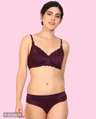 Stylish Cotton Bra And Panty Set For Women