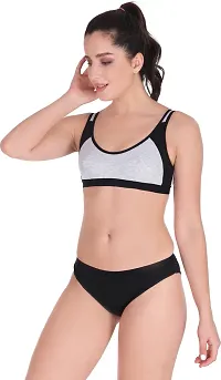 Trendy Cotton Bra Panty Set-thumb2