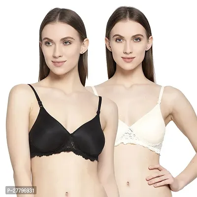 Stylish Multicoloured Cotton Solid Bras For Women