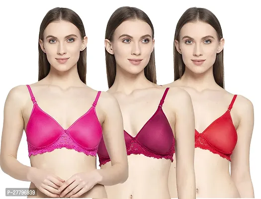 Stylish Multicoloured Cotton Solid Bras For Women-thumb0