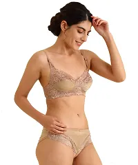 Samvar Women Net Bra Panty Set for Lingerie Set-thumb1