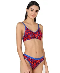 Stylish Cotton Bra And Panty Set For Women-thumb1