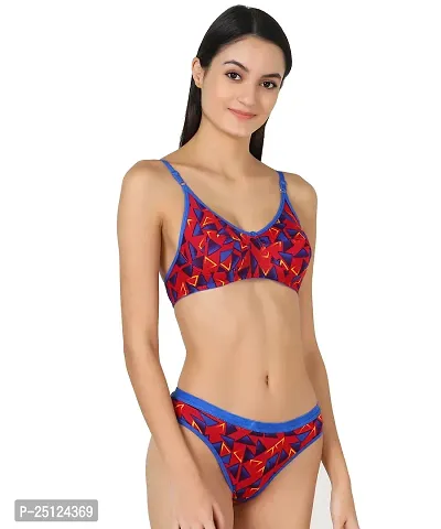 Stylish Cotton Bra And Panty Set For Women-thumb2