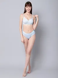 Comfortable Multicoloured Cotton Bra Panty Set for Women-thumb4