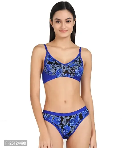 Stylish Cotton Bra And Panty Set For Women